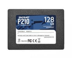 Patriot P210 SSD disk, 128 GB, SATA 3