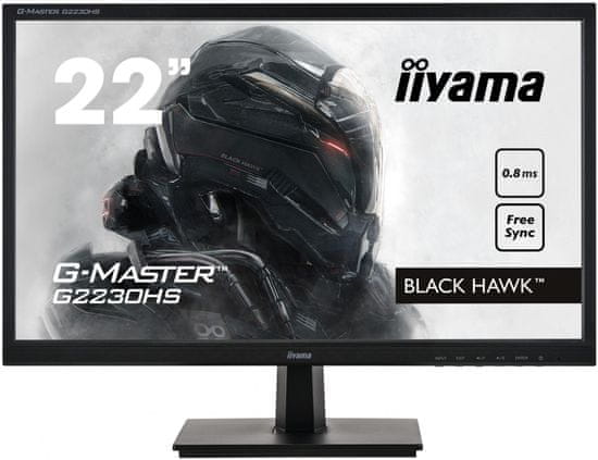 iiyama G-Master Black Hawk G2230HS-B1 monitor, 54.6 cm, TN, FHD