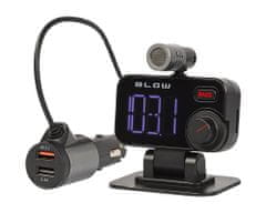 Blow BLOW 74-159 FM oddajnik, Bluetooth 5.0+polnilec+prostoročno telefoniranje+mikrofon, Super BASS