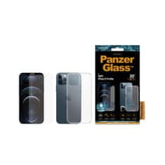 PanzerGlass Standard Antibacterial Bundle 2v1 zaščitno steklo za Apple iPhone 12 Pro Max (PanzerGlass sklo + prozoren TPU ovitek) B2709