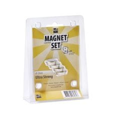 MagPaint Magneti Neodim ultra močni ᶲ23mm srebrni 4/1