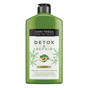 John Frieda Detox šampon za poškodovane lase Detox & Repair (Shampoo) 250 ml