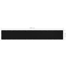 Greatstore Balkonsko platno črno 90x600 cm oksford blago