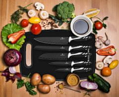 Blaumann komplet nožev z nelepljivo površino z rezalno desko NonStick Chef 6 kosov
