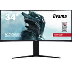 iiyama G-Master Red Eagle GB3466WQSU-B1 monitor, 86.5 cm, VA, UWQHD, ukrivljen