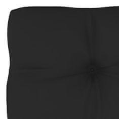 Vidaxl Blazina za kavč iz palet črna 80x40x12 cm