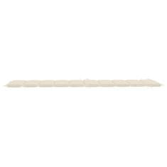 Vidaxl Blazina za ležalnik krem 186x58x4 cm oxford tkanina