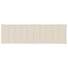 Vidaxl Blazina za ležalnik krem 186x58x4 cm oxford tkanina