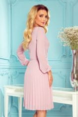 Numoco Ženska mini obleka Isabelle pudrasto roza XXL