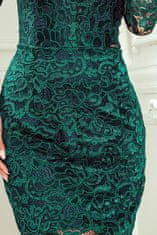 Numoco Ženska čipkasta obleka Escoved zelena M