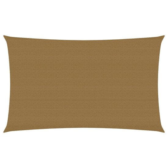 Vidaxl Senčno jadro 160 g/m2 taupe 2x4,5 m HDPE