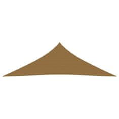 Vidaxl Senčno jadro 160 g/m2 taupe 4x4x5,8 m HDPE