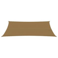 Vidaxl Senčno jadro 160 g/m2 taupe 2x4,5 m HDPE