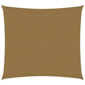 Vidaxl Senčno jadro 160 g/m² taupe 2x2 m HDPE