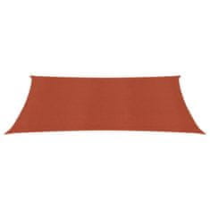 Vidaxl Senčno jadro 160 g/m2 terakota 2x4 m HDPE
