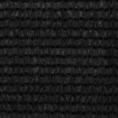Greatstore Balkonsko platno črno 120x300 cm HDPE