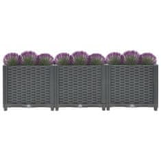 Vidaxl Visoka greda 120x40x38 cm polipropilen