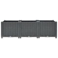 Vidaxl Visoka greda 120x40x38 cm polipropilen
