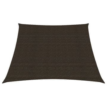 Vidaxl Senčno jadro 160 g/m² rjavo 3/4x2 m HDPE