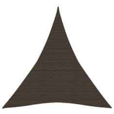 Vidaxl Senčno jadro 160 g/m2 rjavo 4x5x5 m HDPE