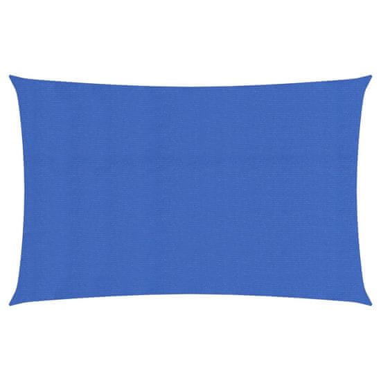 Vidaxl Senčno jadro 160 g/m2 modro 2x5 m HDPE