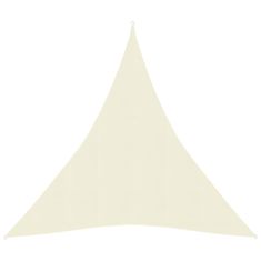 Vidaxl Senčno jadro 160 g/m2 krem 3x4x4 m HDPE