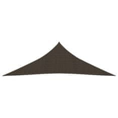 Vidaxl Senčno jadro 160 g/m2 rjavo 2,5x2,5x3,5 m HDPE