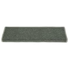 Vidaxl Preproge za stopnice 15 kosov 65x25 cm zelene