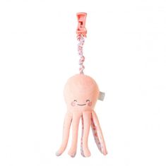 Saro Baby hobotnica s sponko Happy Sea Pink