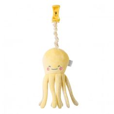 Saro Baby hobotnica s sponko Happy Sea Yellow