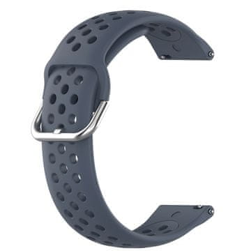 BStrap Silicone Dots pašček za Samsung Galaxy Watch 3 41mm, dark gray