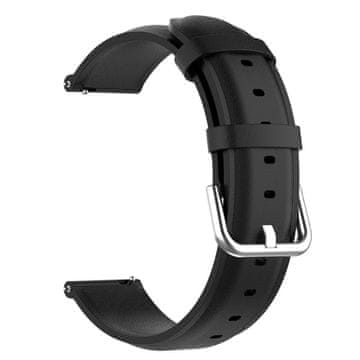 BStrap Leather Lux pašček za Samsung Galaxy Watch 3 41mm, black
