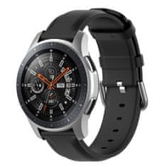 BStrap Leather Lux pašček za Samsung Galaxy Watch 3 45mm, black