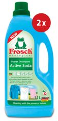 Frosch Power detergent, aktivna soda, 1,5 l, 2 kos