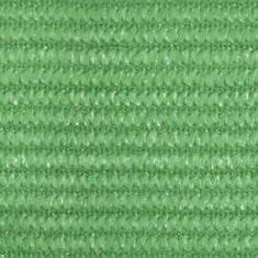 Vidaxl Senčno jadro 160 g/m2 svetlo zeleno 3/4x2 m HDPE