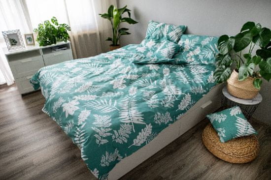 Jahu posteljnina Palma, zelena
