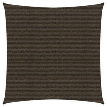 Vidaxl Senčno jadro 160 g/m² rjavo 2x2 m HDPE