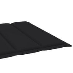 Vidaxl Blazina za ležalnik črna 200x70x3 cm oxford tkanina