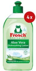 Frosch gel za pomivanje posode Aloe Vera, 4 x 500 ml