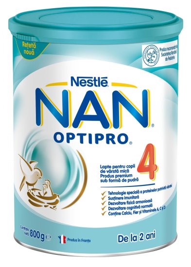 NAN Optipro 4 nadaljevano mleko za majhne otroke, 800 g