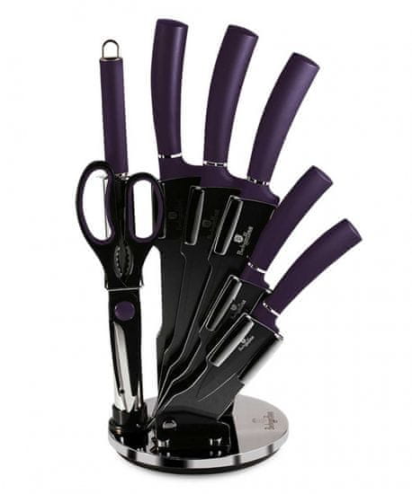 Berlingerhaus bh-2560 vijolični set nožev v stojalu