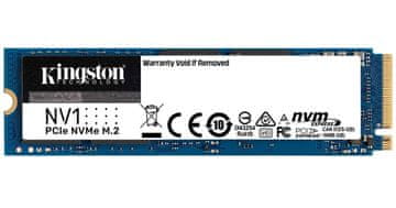 Kingston NV1 SSD disk, 1 TB, M.2 PCIe NVMe (SNVS/1000G)
