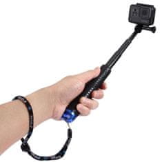 PU150 selfie stick za športne kamere, črna