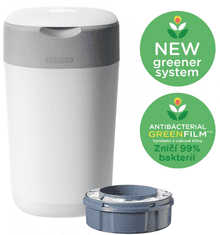 Tommee Tippee Sangenic Twist & Click koš za plenice, bel