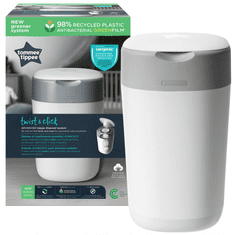 Tommee Tippee Sangenic Twist & Click koš za plenice, bel
