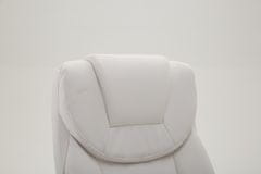 BHM Germany Pisarniški fotelj Texas, umetno usnje, bela barva
