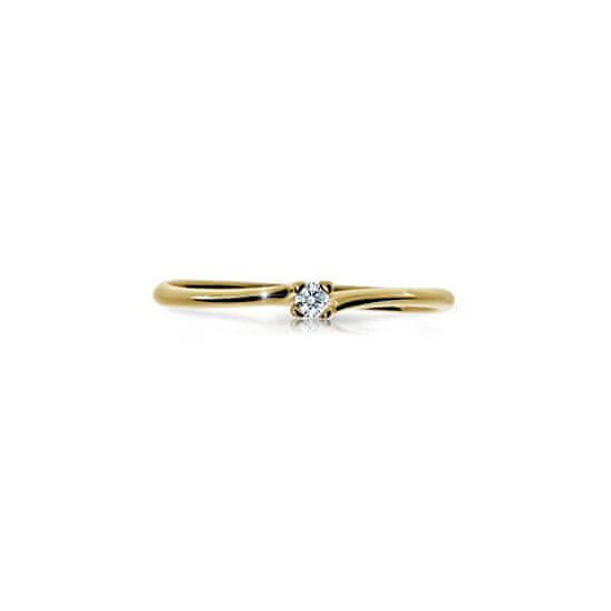 Cutie Diamonds Bleščeč prstan iz rumenega zlata z diamantom DZ6733-2948-00-X-1