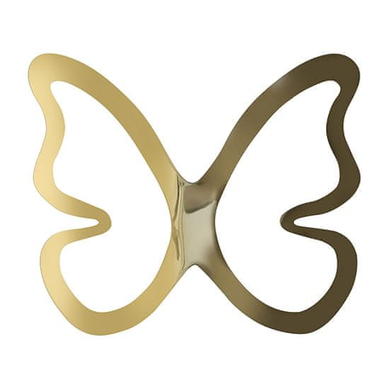 Crearreda stenska dekorativna nalepka, 8 kosov, 3D, zlati metulj