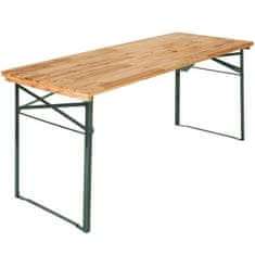 tectake Komplet mize in klopi, 176 cm, s hrbtnimi naslonjali