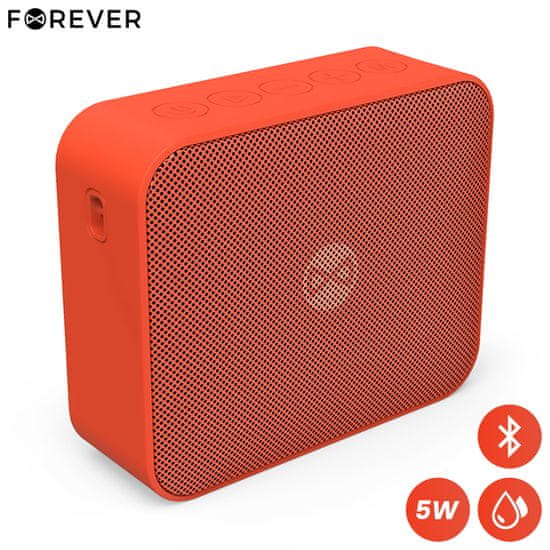 Forever BLIX 5 Bluetooth zvočnik, BS-800, TWS, IPX7, rdeč